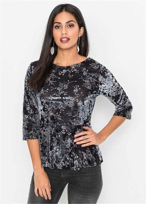 versace samt shirt damen
